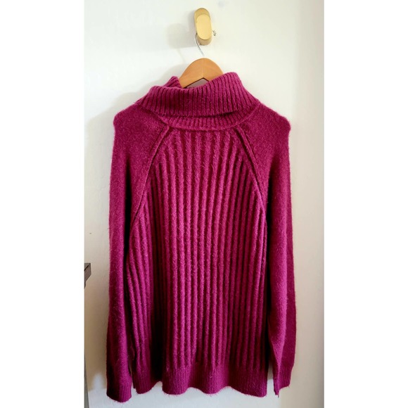 SOLD Free People Chunky Knit Turtleneck Sweater - Picture 4 of 5